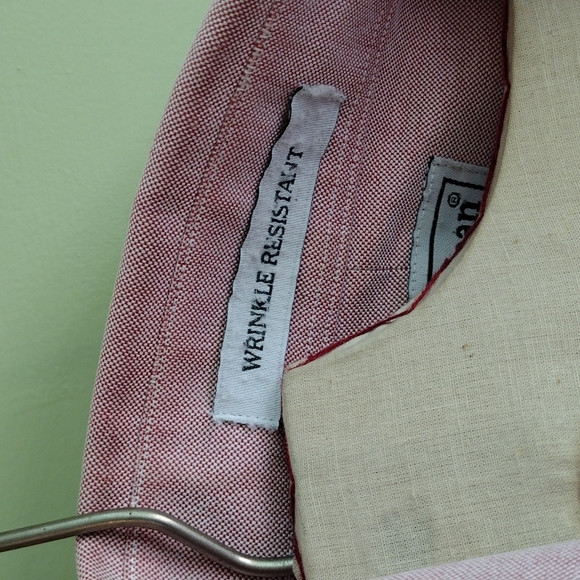 Men's L.L.Bean 16½-32 maroon Oxford - Picture 4 of 5